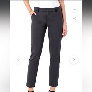 Kelsey Knit trouser super stretch ponte. Size 2 Dark Shadow Grey